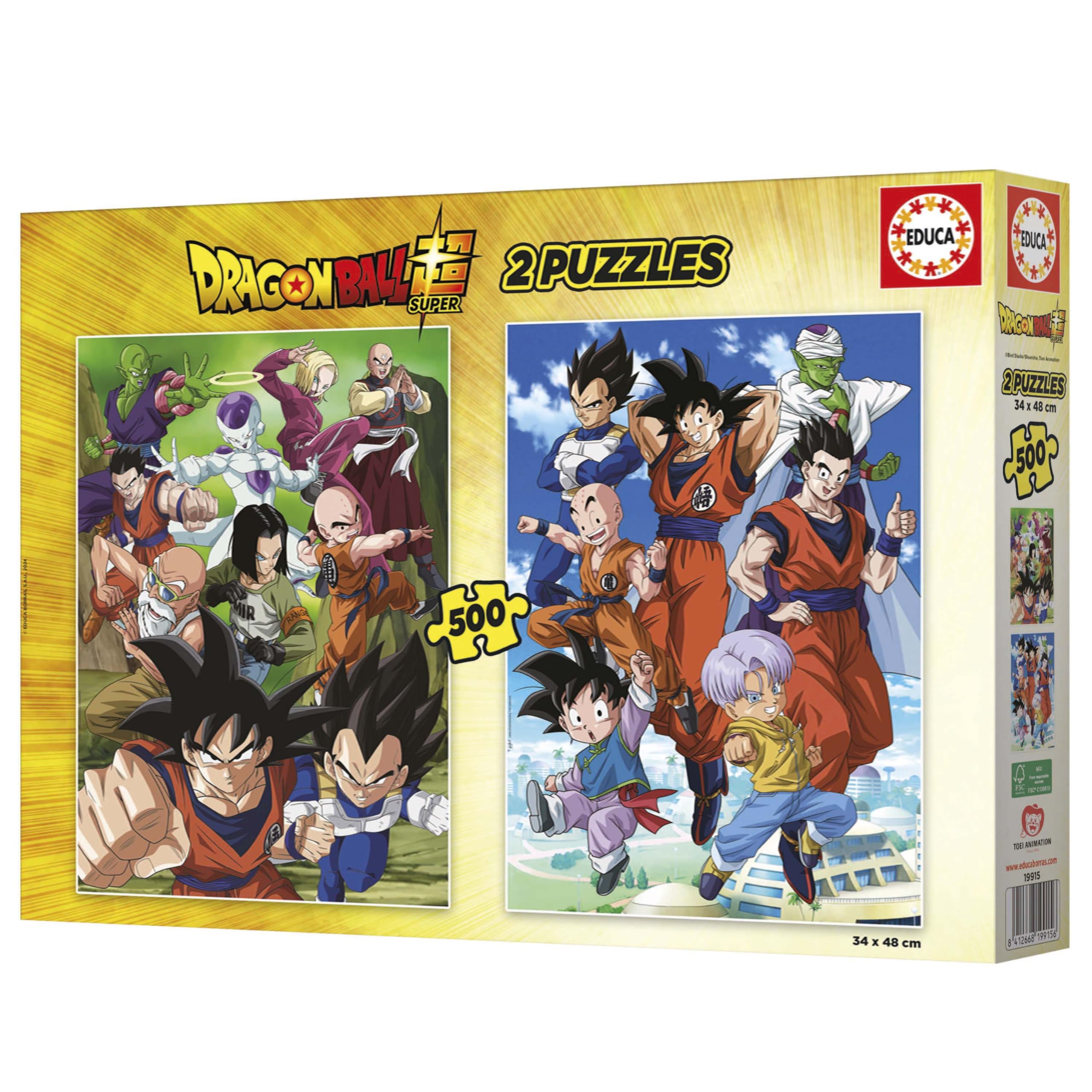 educa-19915-dragon-ball-puzzle-2x500-teile-goku-vegeta-ab-11j image 3