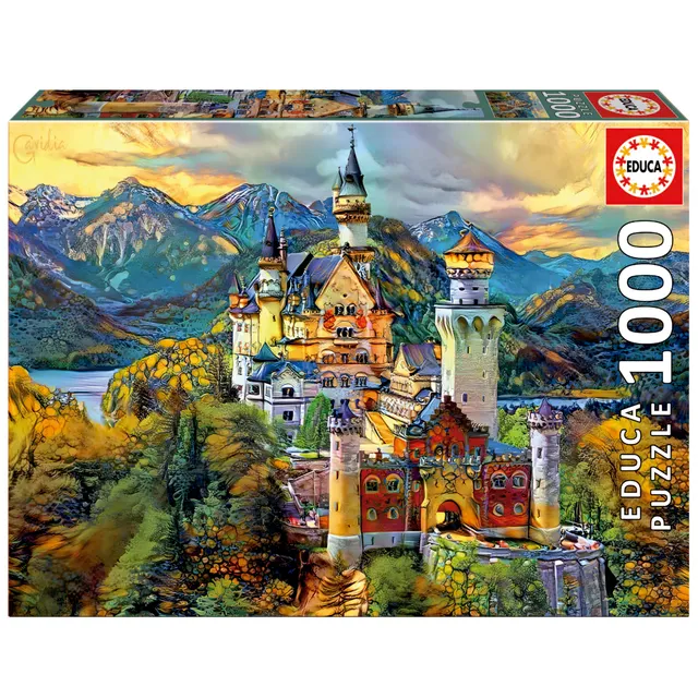 educa-puzzle-1000-teile-schloss-neuschwanstein-erwachsene image 1
