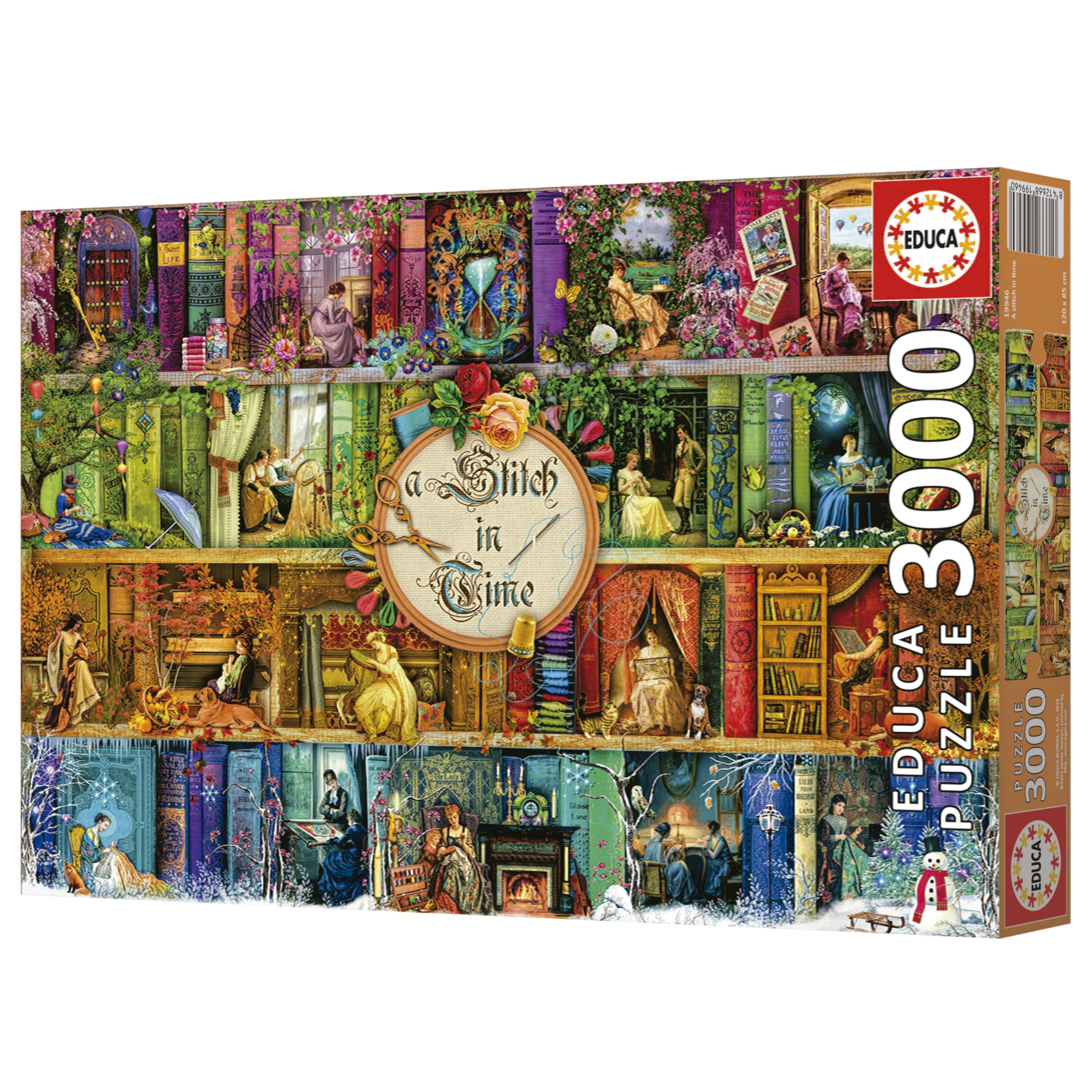 educa-a-stitch-in-time-19946-puzzle-3000-teile-landschaft image 6