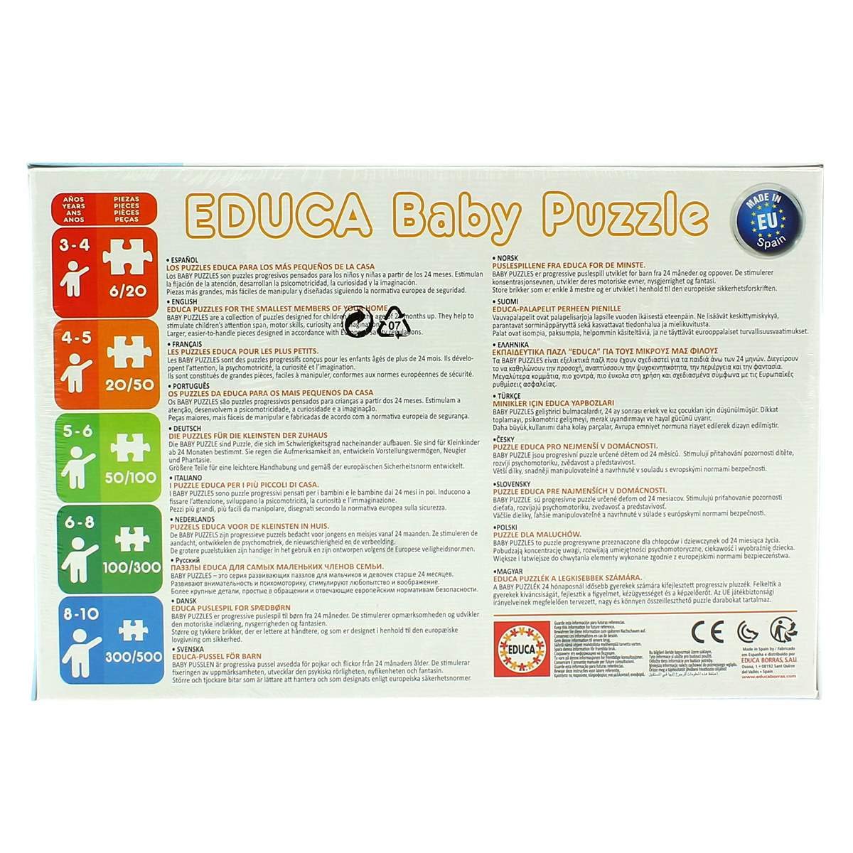 educa-disney-tiere-18103-2x20-teile-puzzleset-ab-3-jahren image 2