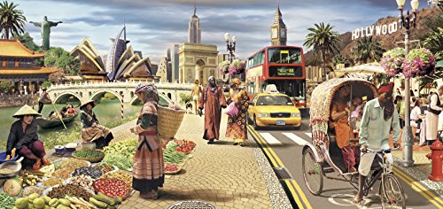 educa-15545-globale-welt-panorama-puzzle-3000-teile-weltkarte image 4