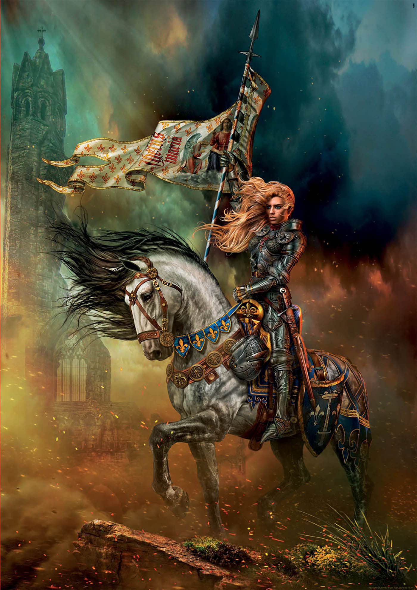 educa-19260-jeanne-d-arc-puzzle-1000-teile-68x48-cm image 2