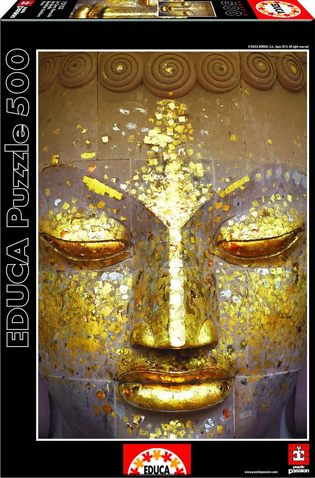 educa-buddhas-goldenes-gesicht-puzzle-500-teile image 1
