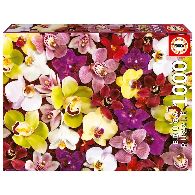 educa-orchideen-collage-puzzle-1000-teile-ab-14-jahren image 1