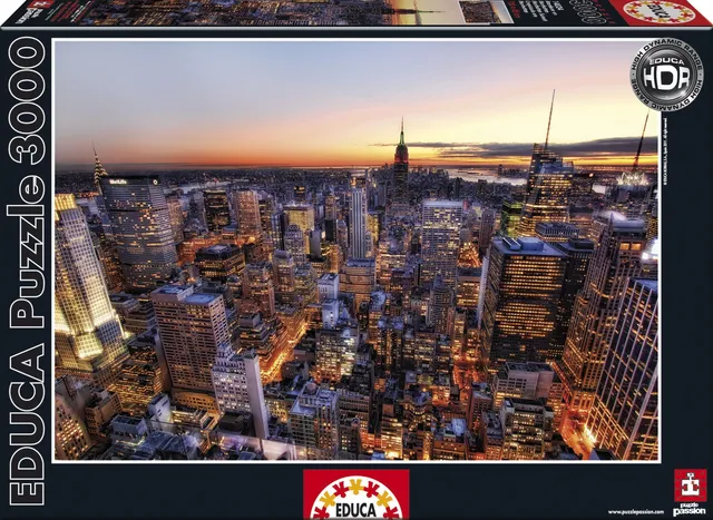 educa-14824-sonnenuntergang-manhattan-puzzle-3000-teile image 1