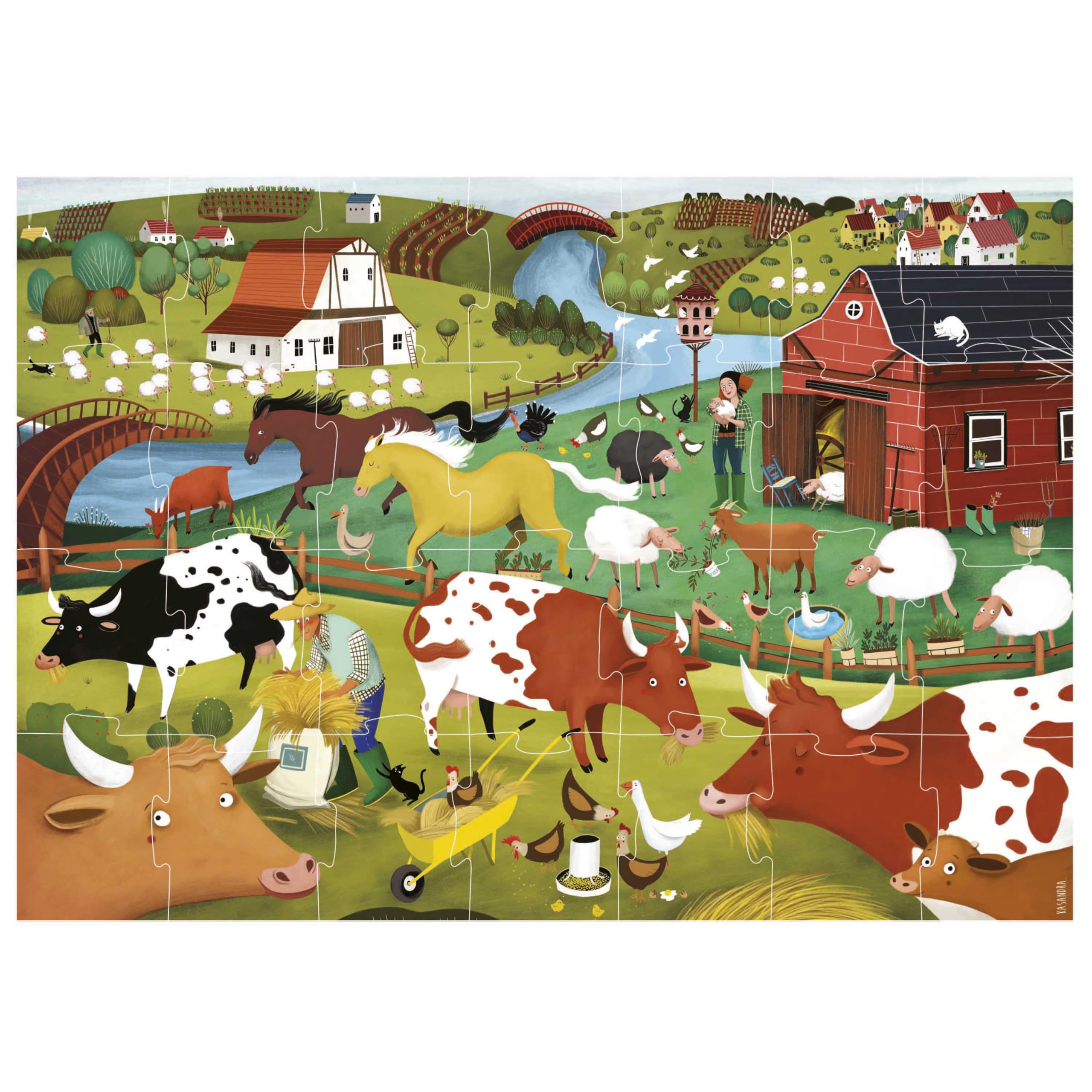 educa-puzzle-max-bauernhof-kinderpuzzle-28-xxl-teile-ab-3-jahren image 3