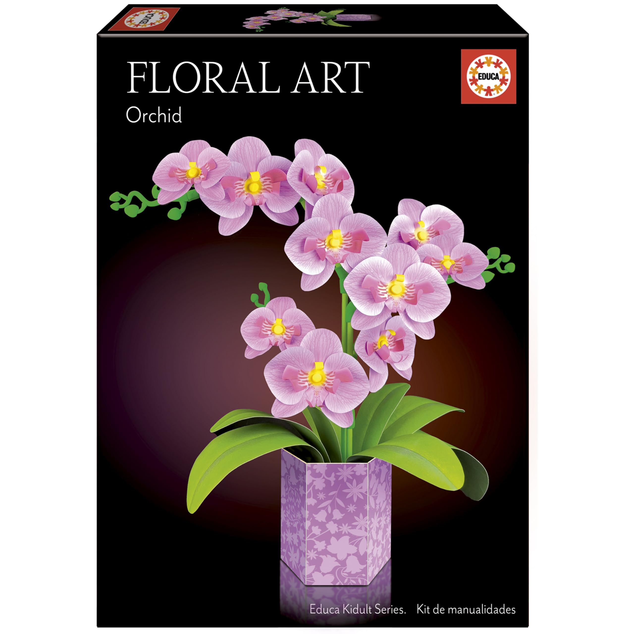 educa-floral-art-orchideen-bastelset-papier-ab-14-jahre image 1