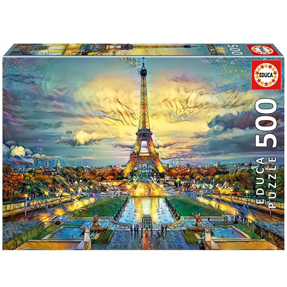 educa-19621-eiffelturm-puzzle-500-teile-paris image 1
