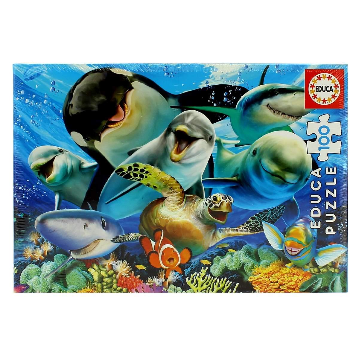 educa-meerestiere-selfie-kinderpuzzle-100-teile-18062-ab-6-jahren image 3