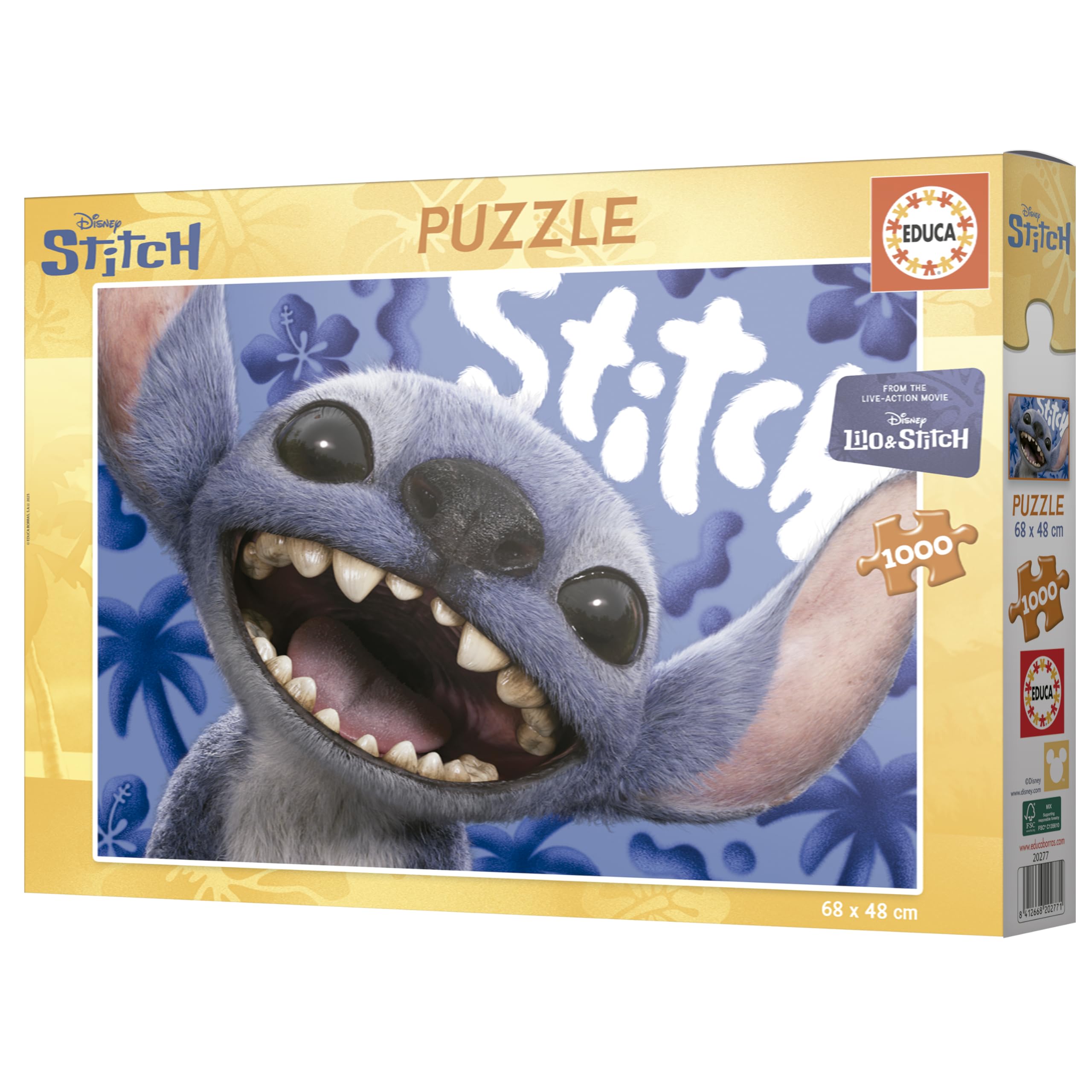 educa-lilo-stitch-puzzle-1000-teile-68x48-cm-ab-14-mit-kleber image 4