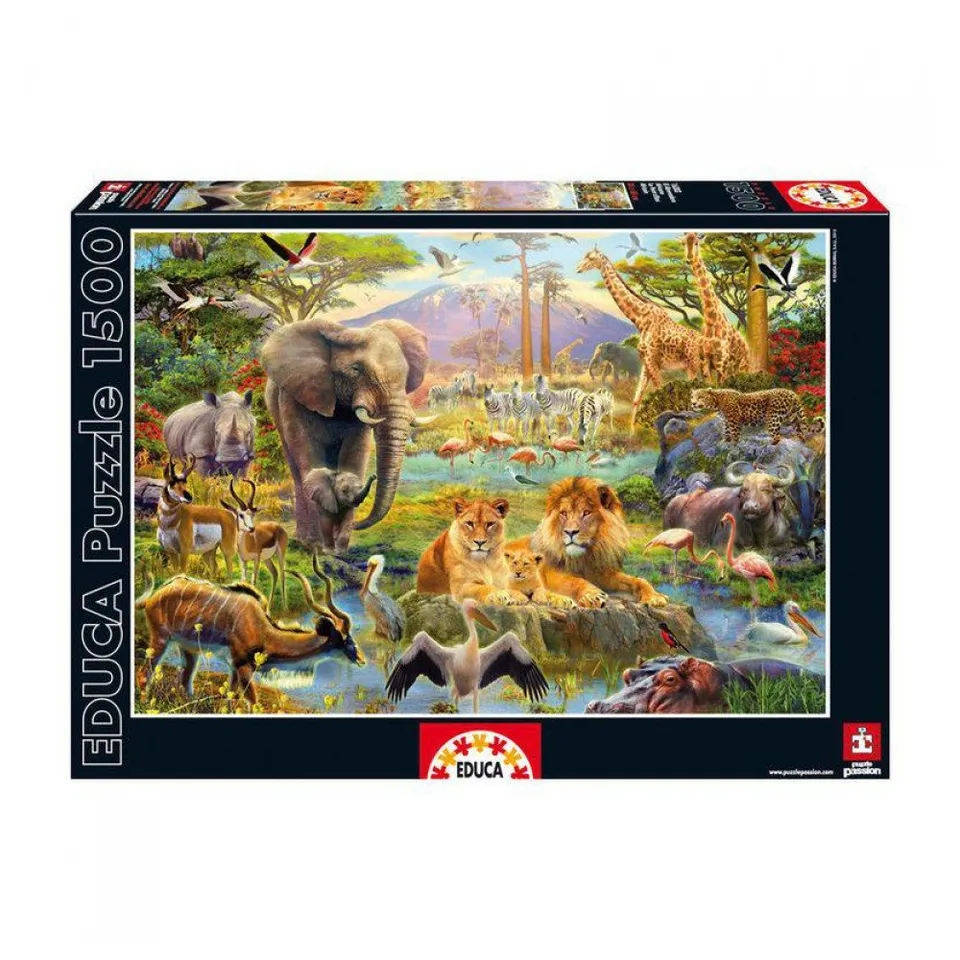 educa-16303-afrikanische-tr-nke-1500-teile-puzzle-tiere image 1