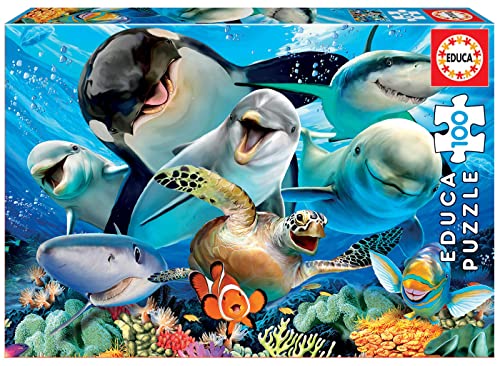 educa-meerestiere-selfie-kinderpuzzle-100-teile-18062-ab-6-jahren image 6