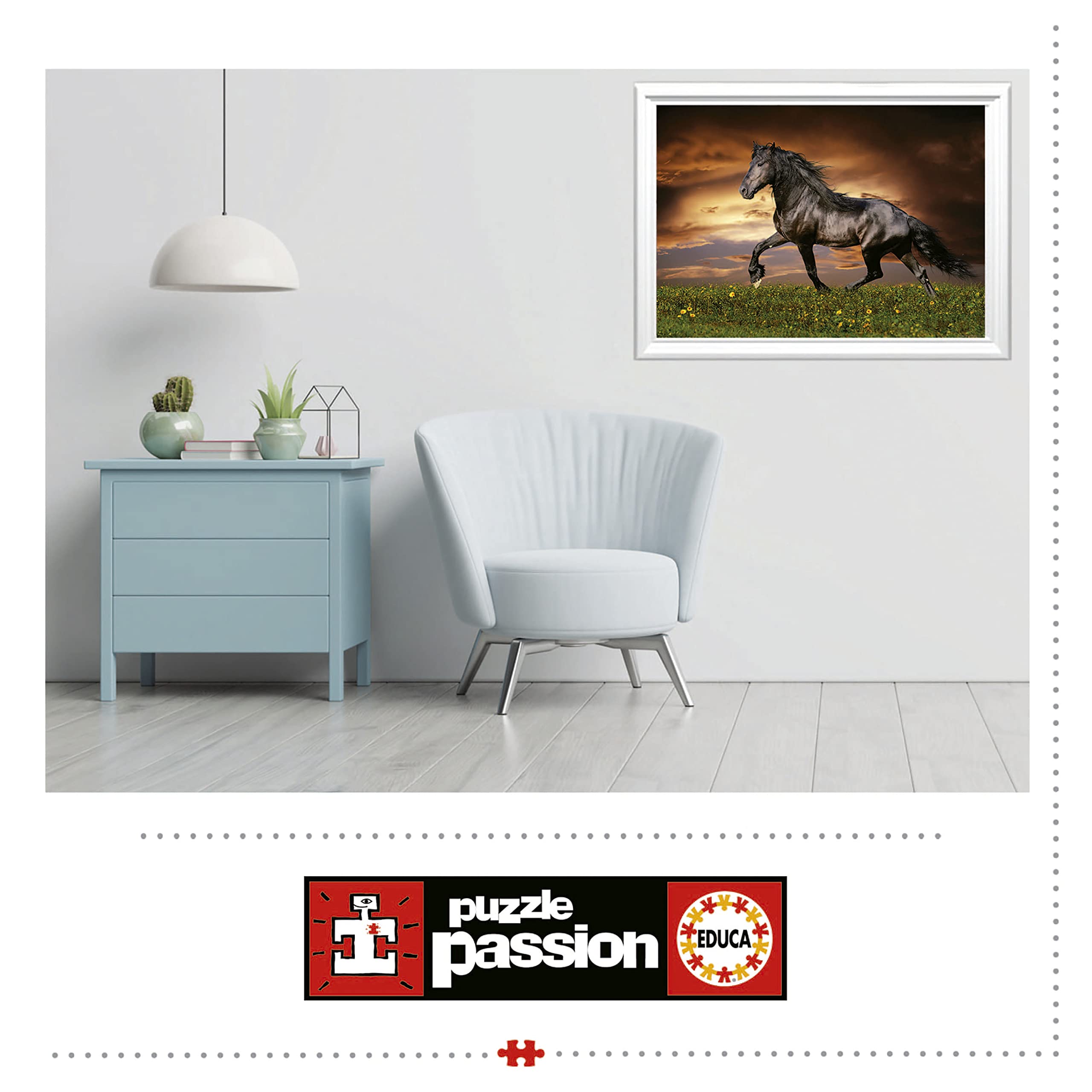educa-friese-in-der-d-mmerung-19555-puzzle-1000-t-pferd image 5