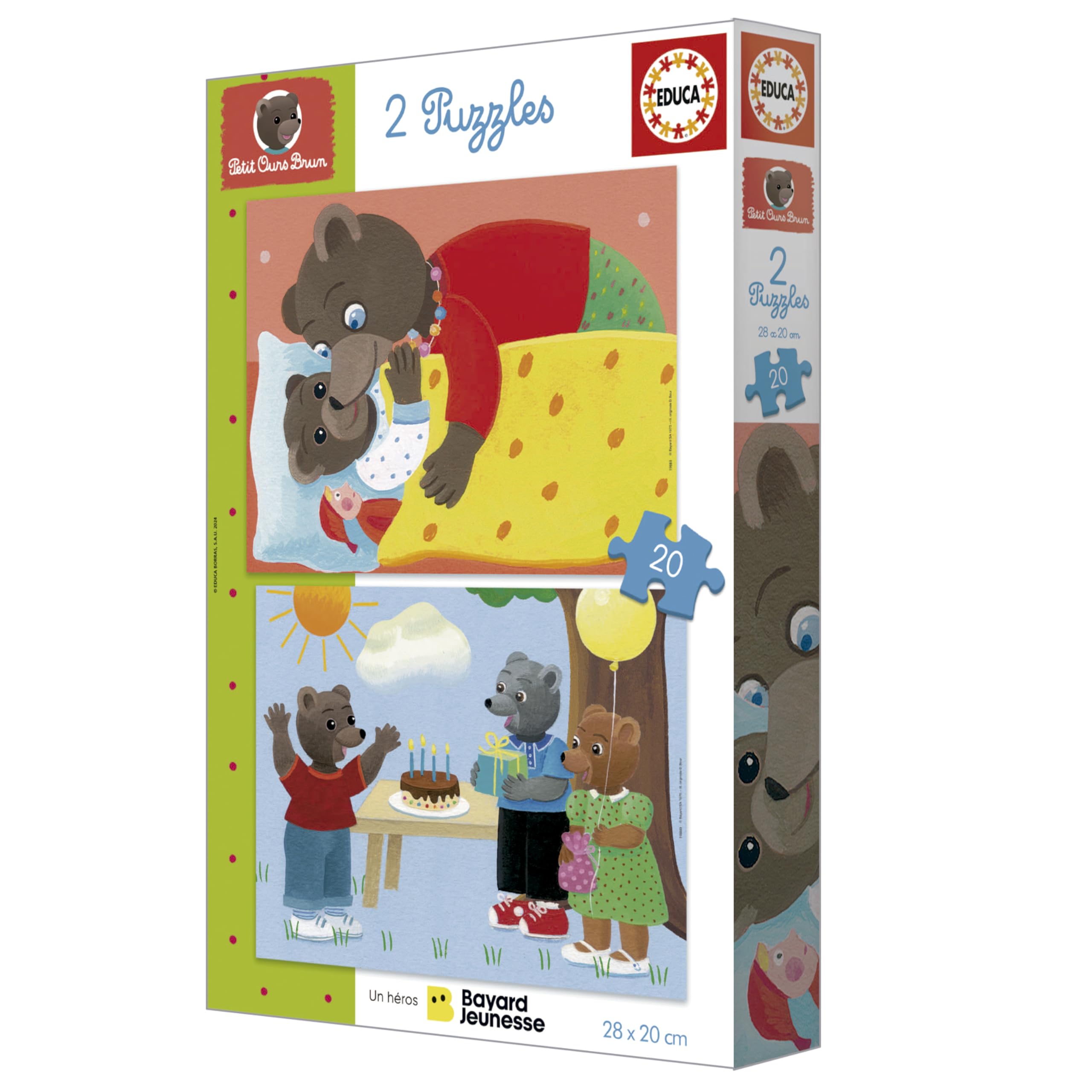 educa-kleiner-braunb-r-kinderpuzzle-2x20-teile-ab-3-jahren image 3