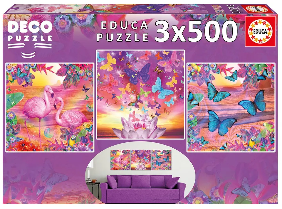 educa-17688-tropische-aussichten-puzzle-3x500-teile-set image 1