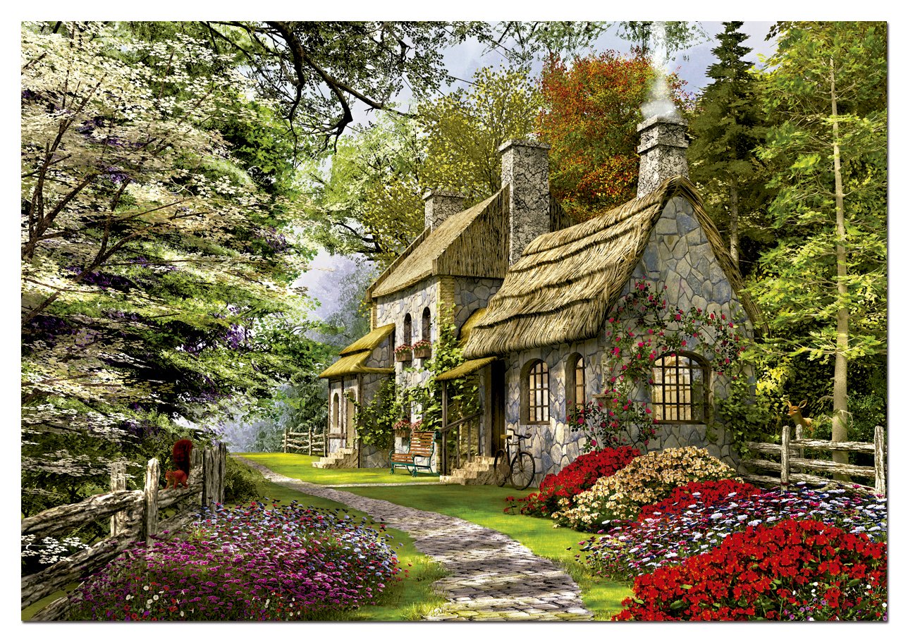 educa-15536-cottage-mit-nelken-puzzle-2000-teile image 2