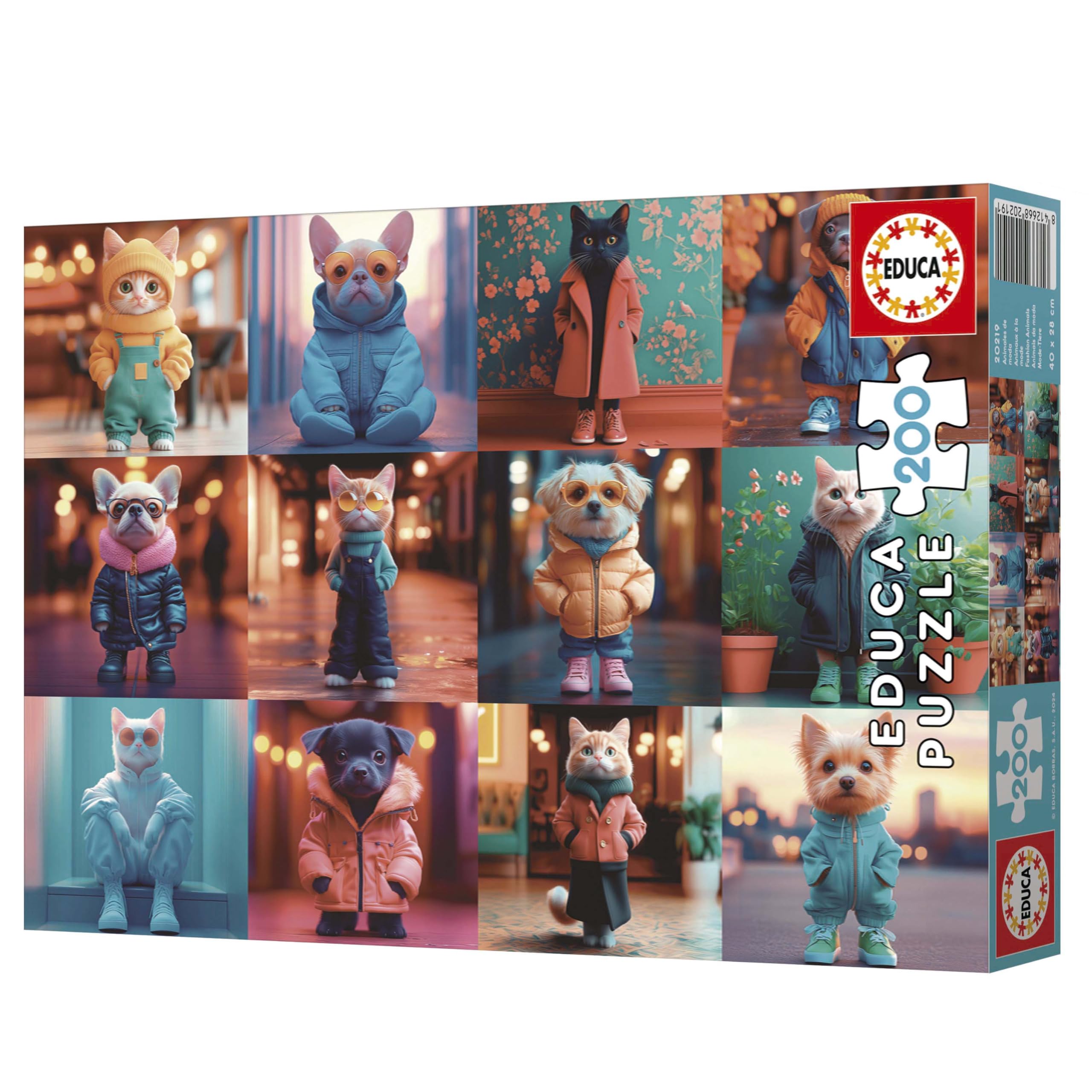 educa-modetiere-20219-kinderpuzzle-200-teile-ab-6-jahren image 6
