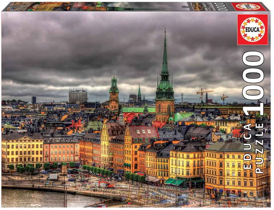educa-sicht-auf-stockholm-1000-teile-puzzle-68x48-schweden image 1