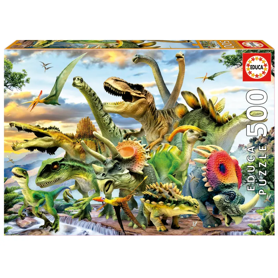 educa-dinosaurier-17961-puzzle-500-teile-ab-11-jahren image 1