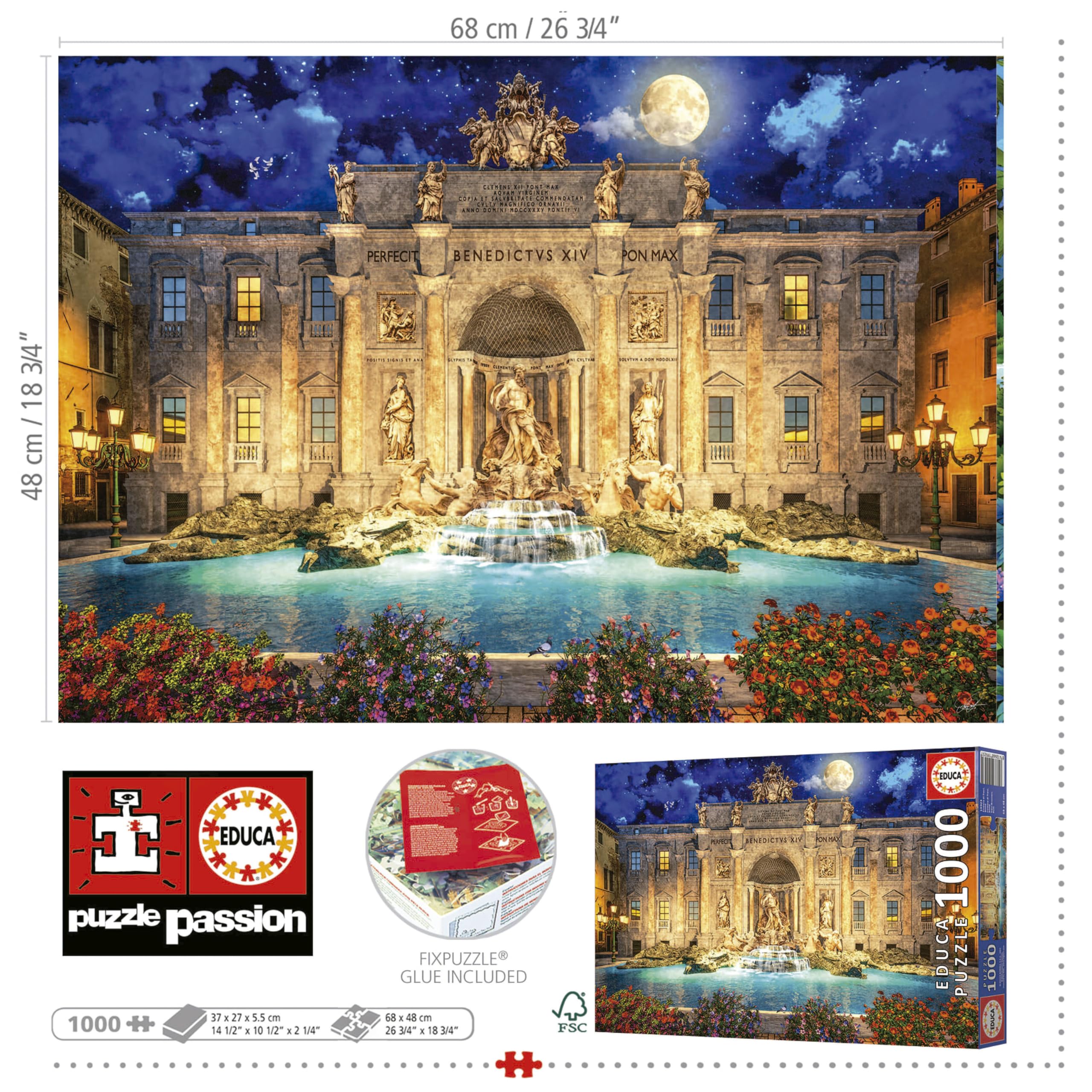 educa-trevi-brunnen-1000-teile-puzzle-rom-68-x-48-cm image 3