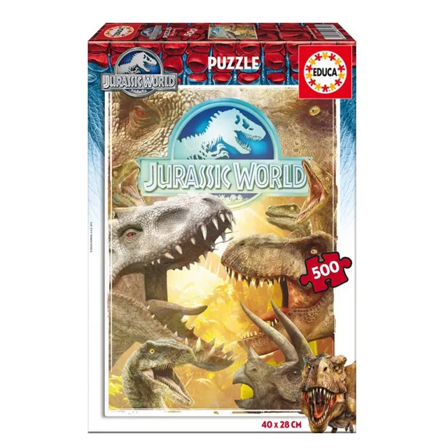 educa-16341-jurassic-park-puzzle-500-teile-48x34-dinos image 1