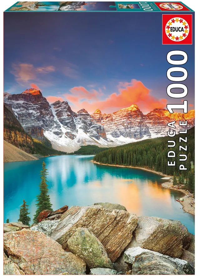 educa-mor-nensee-lake-moraine-17739-puzzle-1000-teile-kanada image 1