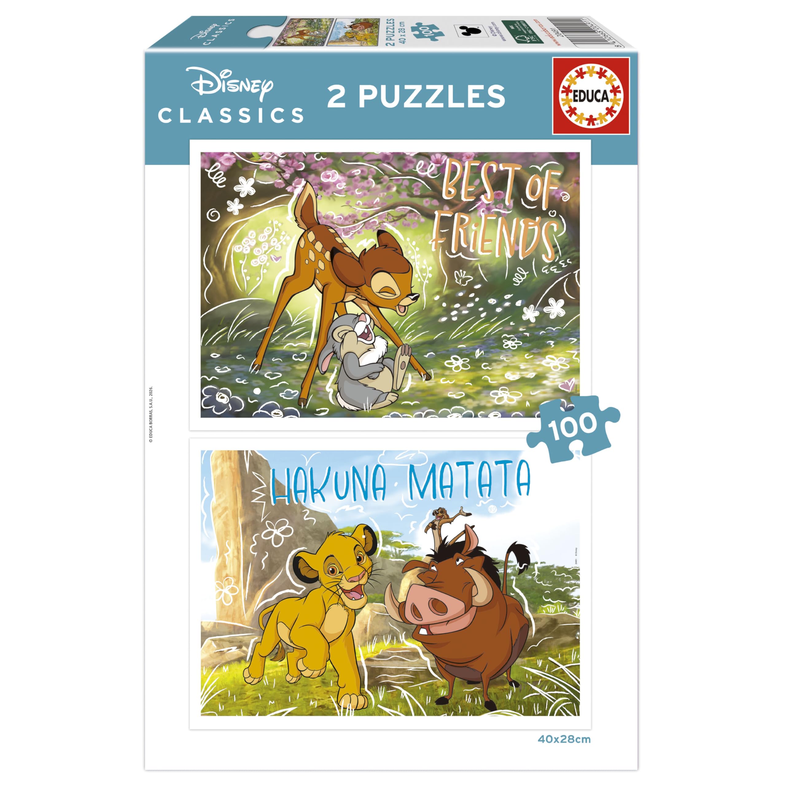 educa-disney-prinzessinnen-puzzle-2x100-teile-ab-5-jahren image 8