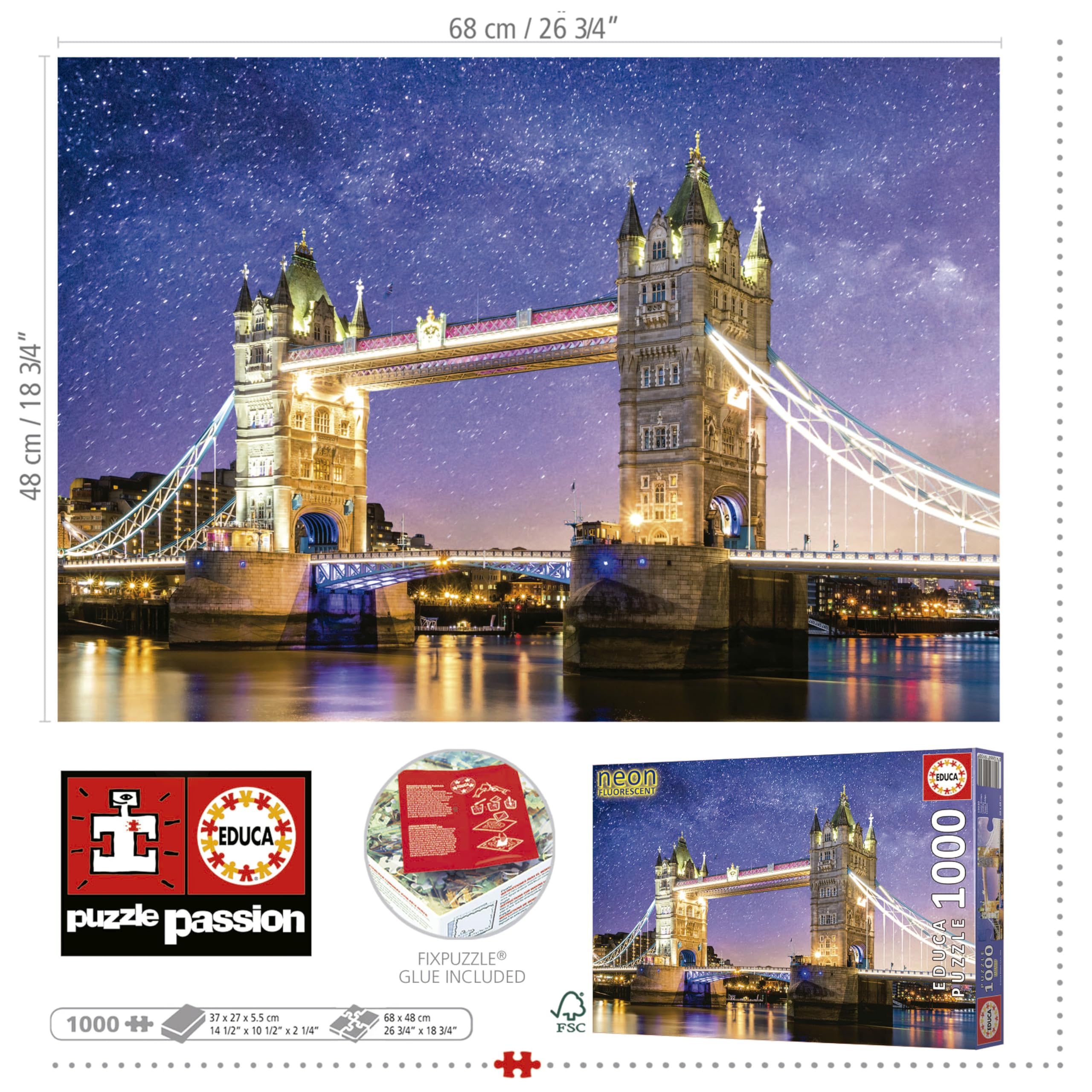 educa-19930-tower-bridge-neon-puzzle-1000-teile-leuchtend image 3