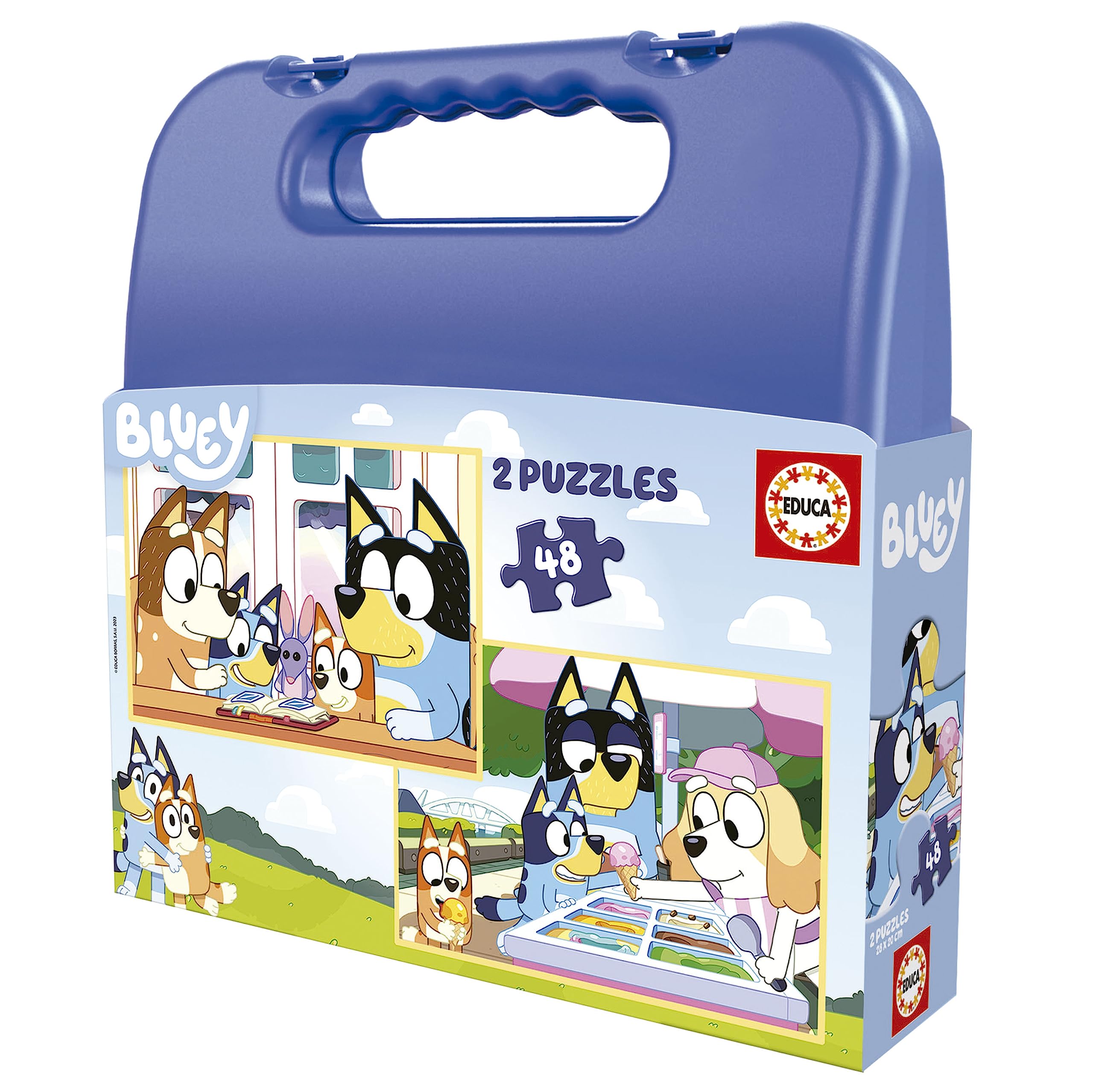 educa-bluey-super-puzzle-2x48-teile-kinderpuzzle-ab-4 image 1