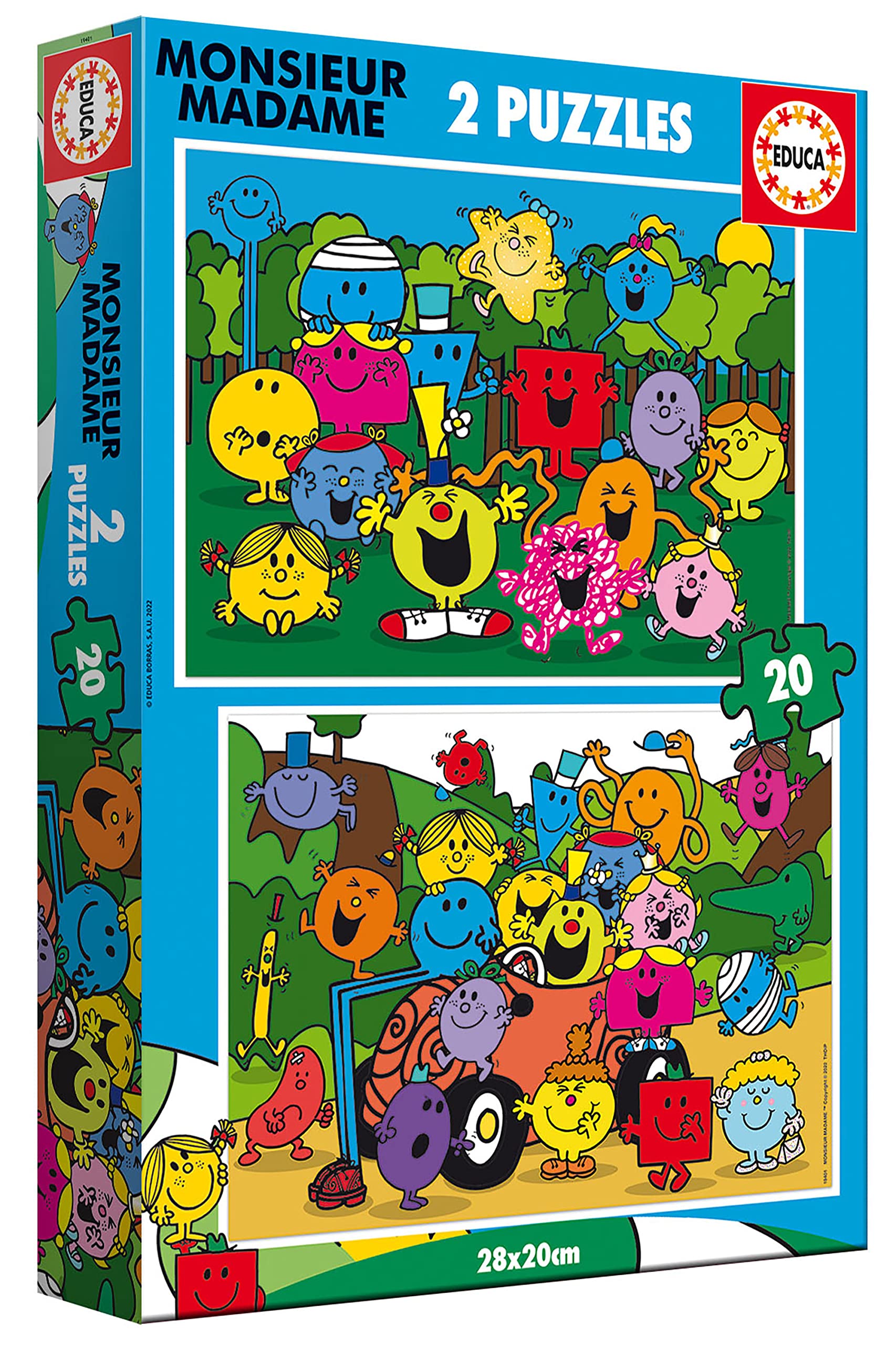 educa-19401-monsieur-madame-puzzle-2x20-teile-kinder-ab-3-jahre image 3