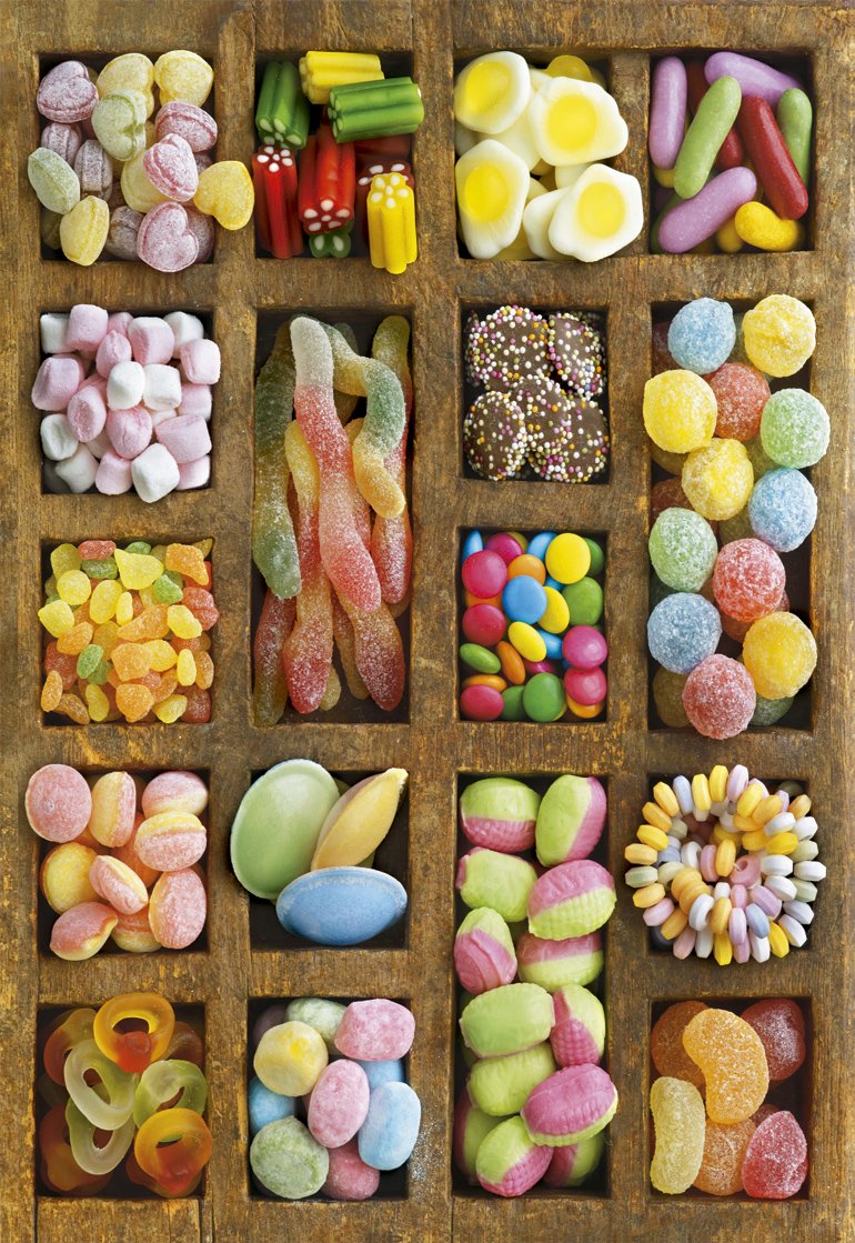 educa-15963-sweet-collage-puzzle-500-teile-s-ssigkeiten image 2