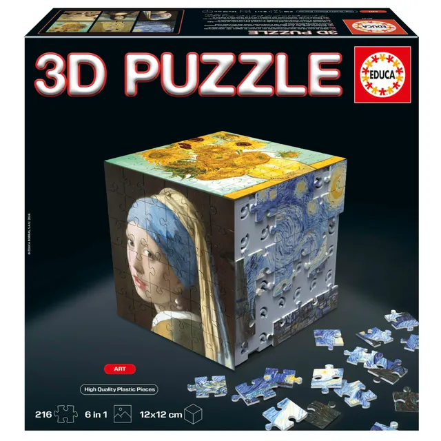educa-3d-kunst-puzzlew-rfel-216-teile-art-aesthetic image 1