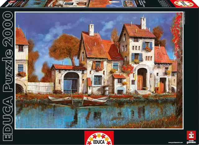 educa-16316-la-cascina-sul-lago-puzzle-2000-teile image 1
