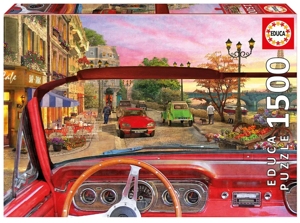 educa-16768-paris-in-a-car-puzzle-1500-teile-85x60 image 1
