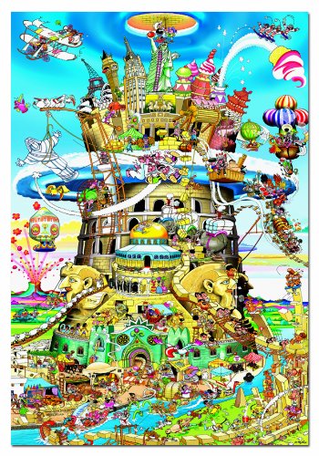 educa-turm-zu-babel-puzzle-1500-teile-85x60-cm-humor image 2