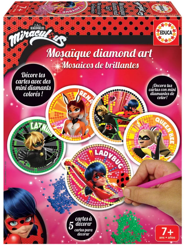 educa-arts-crafts-18927-diamond-mosaik-miraculous-ladybug-ab-7-jahren image 1