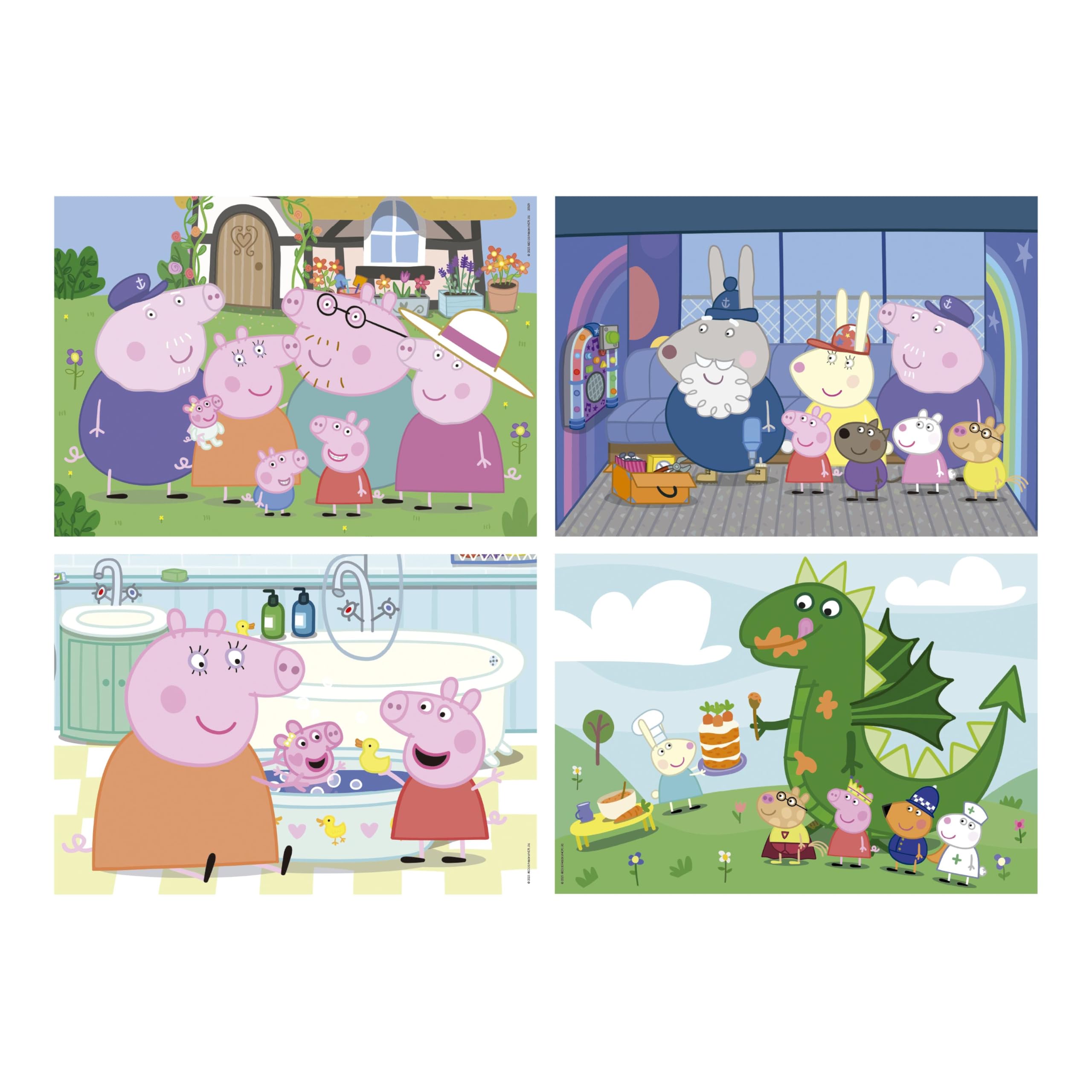 educa-peppa-pig-puzzle-4er-set-20-80-teile-ab-4-jahren-20329 image 2