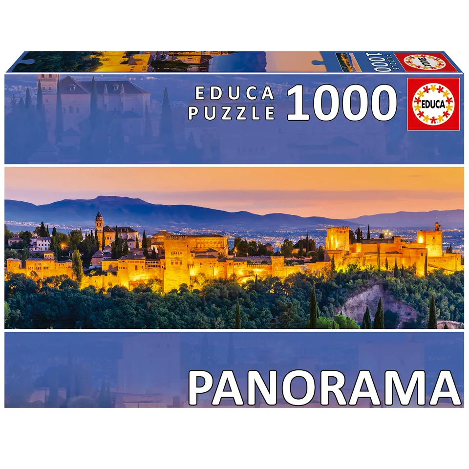educa-alhambra-19576-puzzle-1000-teile-panorama-granada image 1