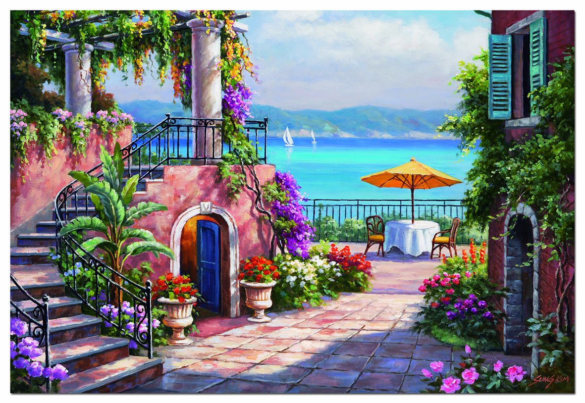 educa-14823-terrasse-toskana-puzzle-3000-teile-xxl image 2