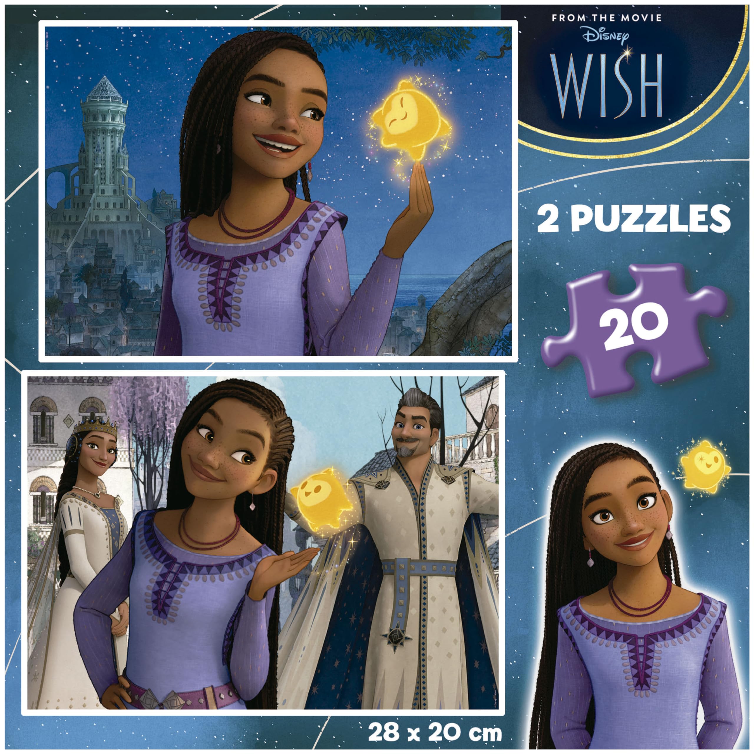 educa-disney-wish-puzzle-2x20-teile-kinder-ab-3-jahren image 3