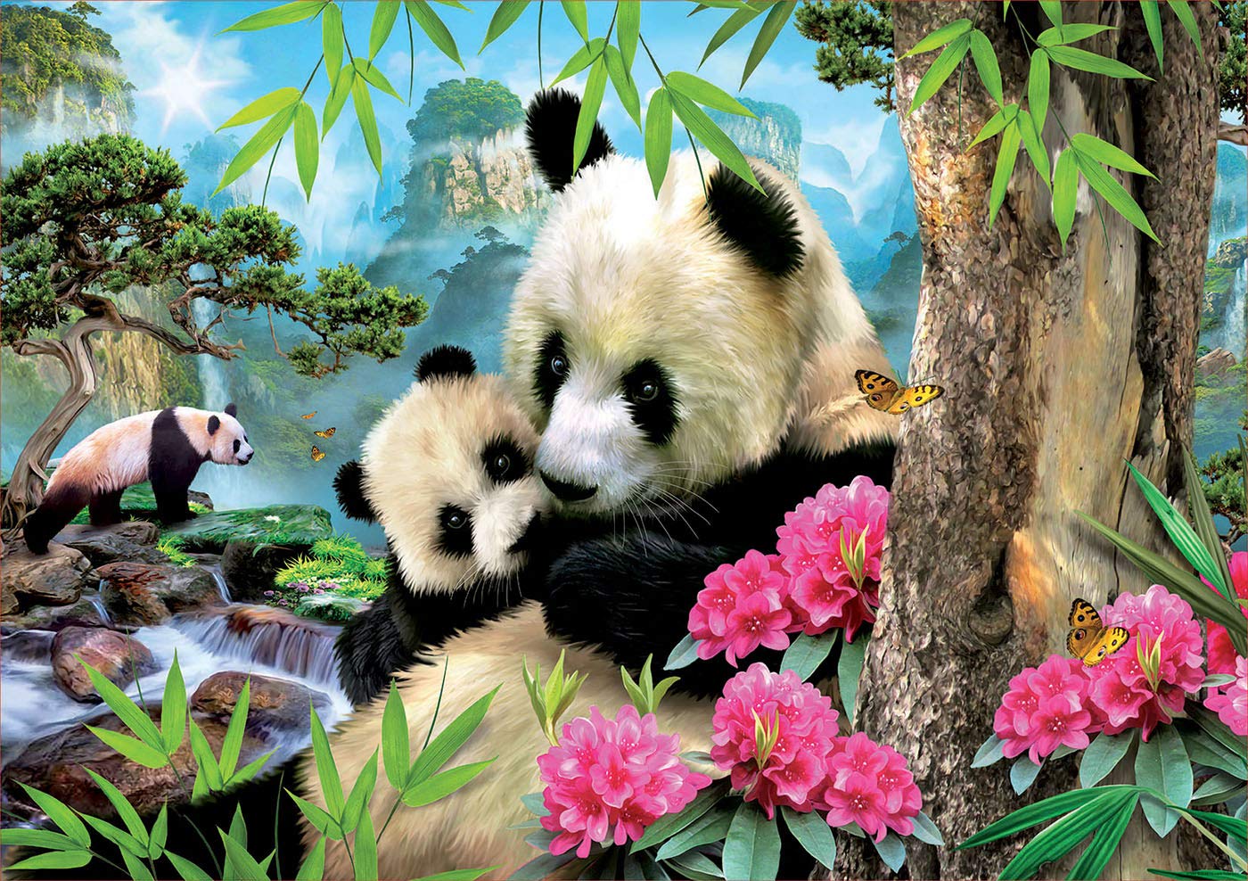 educa-panda-bear-17995-puzzle-1000-teile-mit-kleber-ab-12-jahren image 2