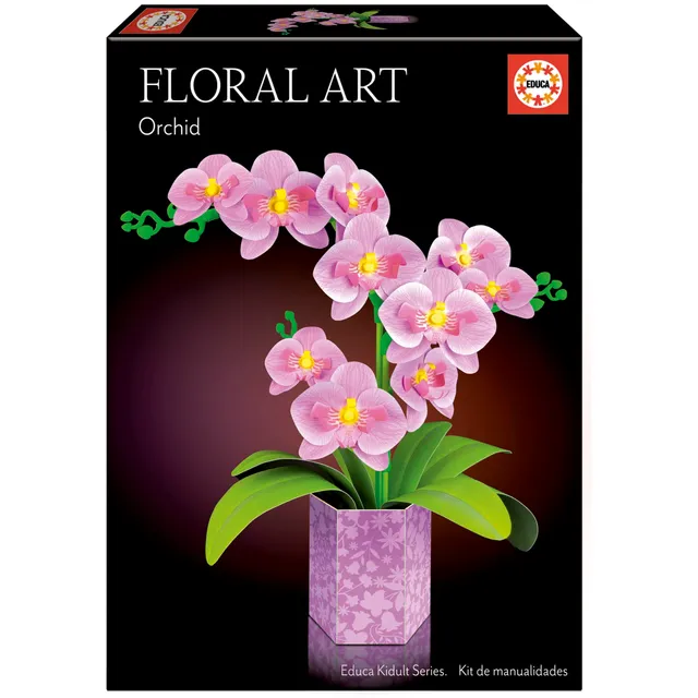 educa-floral-art-orchideen-bastelset-papier-ab-14-jahre image 1