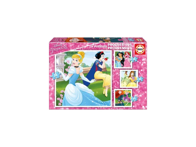 educa-disney-prinzessinnen-17166-puzzle-4-in-1-set-ab-3-jahren image 1