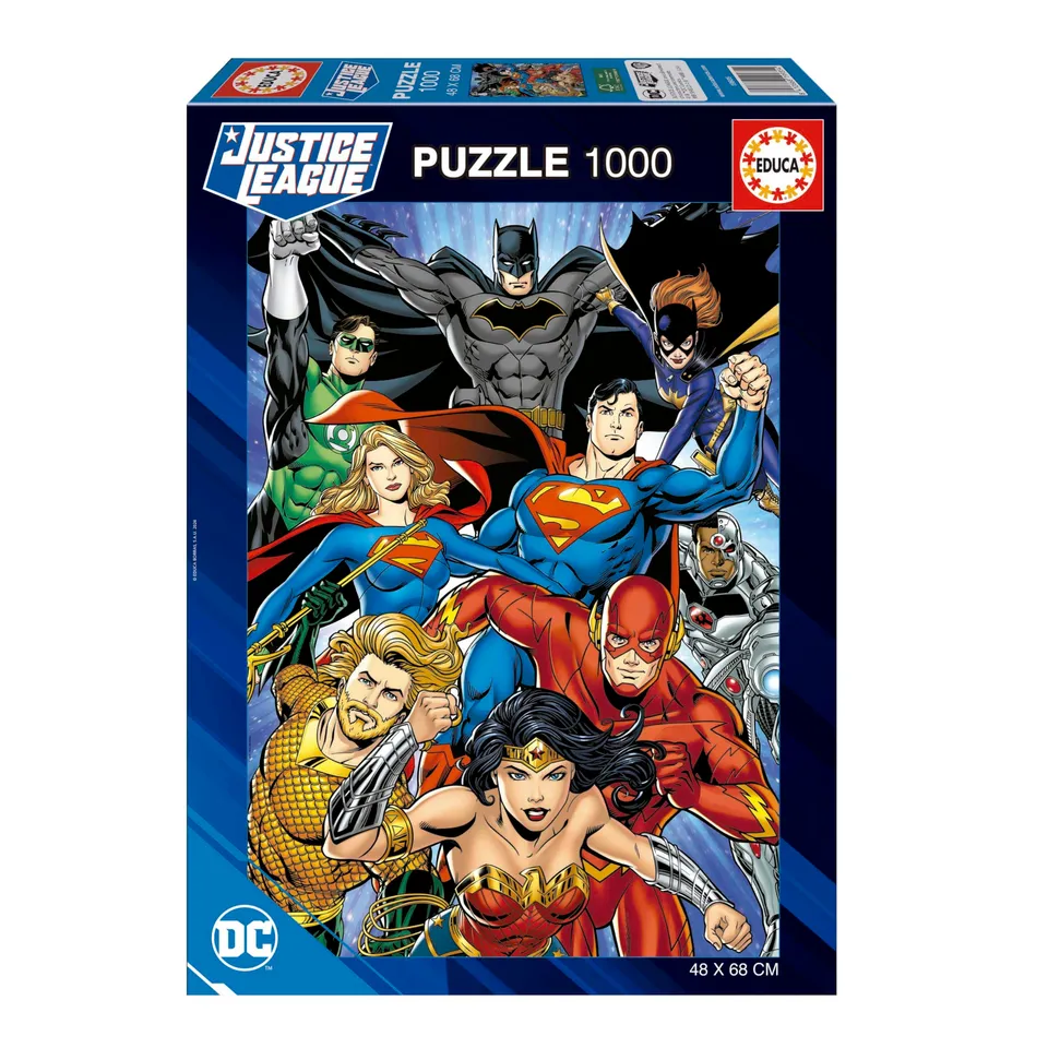 educa-justice-league-puzzle-1000-teile-dc-comics-48x68 image 1
