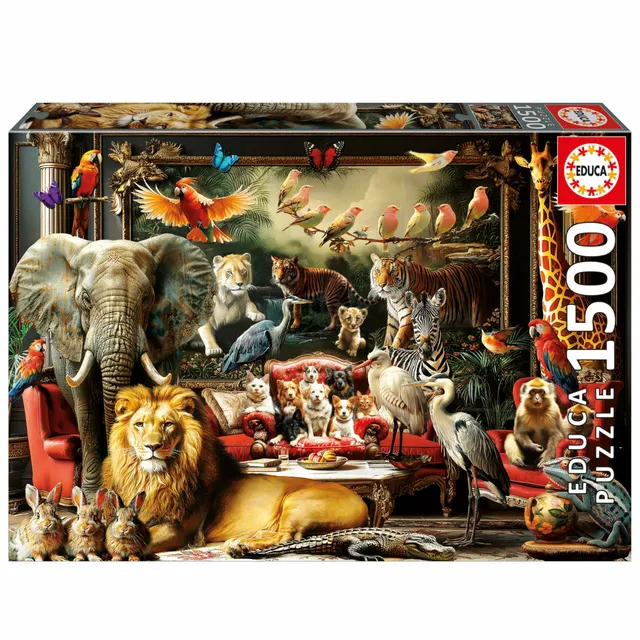 educa-die-tiervilla-puzzle-1500-teile-85-x-60-cm image 1