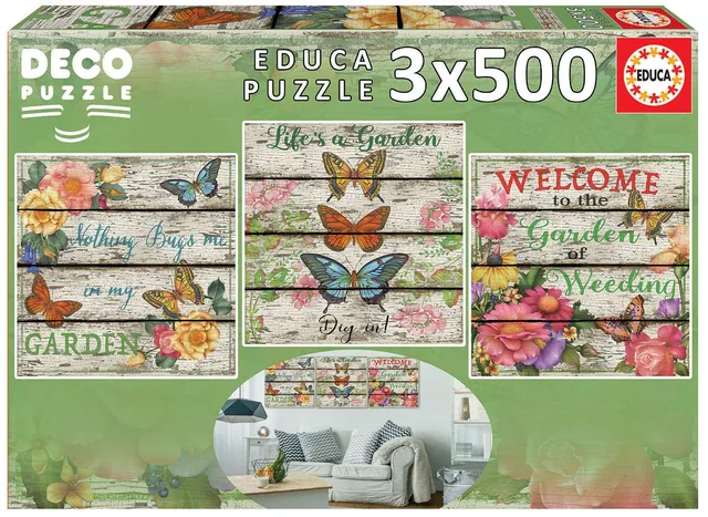 educa-17965-landleben-puzzle-3x500-teile-nostalgie image 1