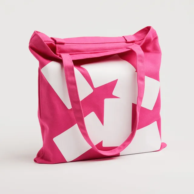 cmyk-magenta-tote-bag-stofftasche-canvas-mit-innenfach image 1