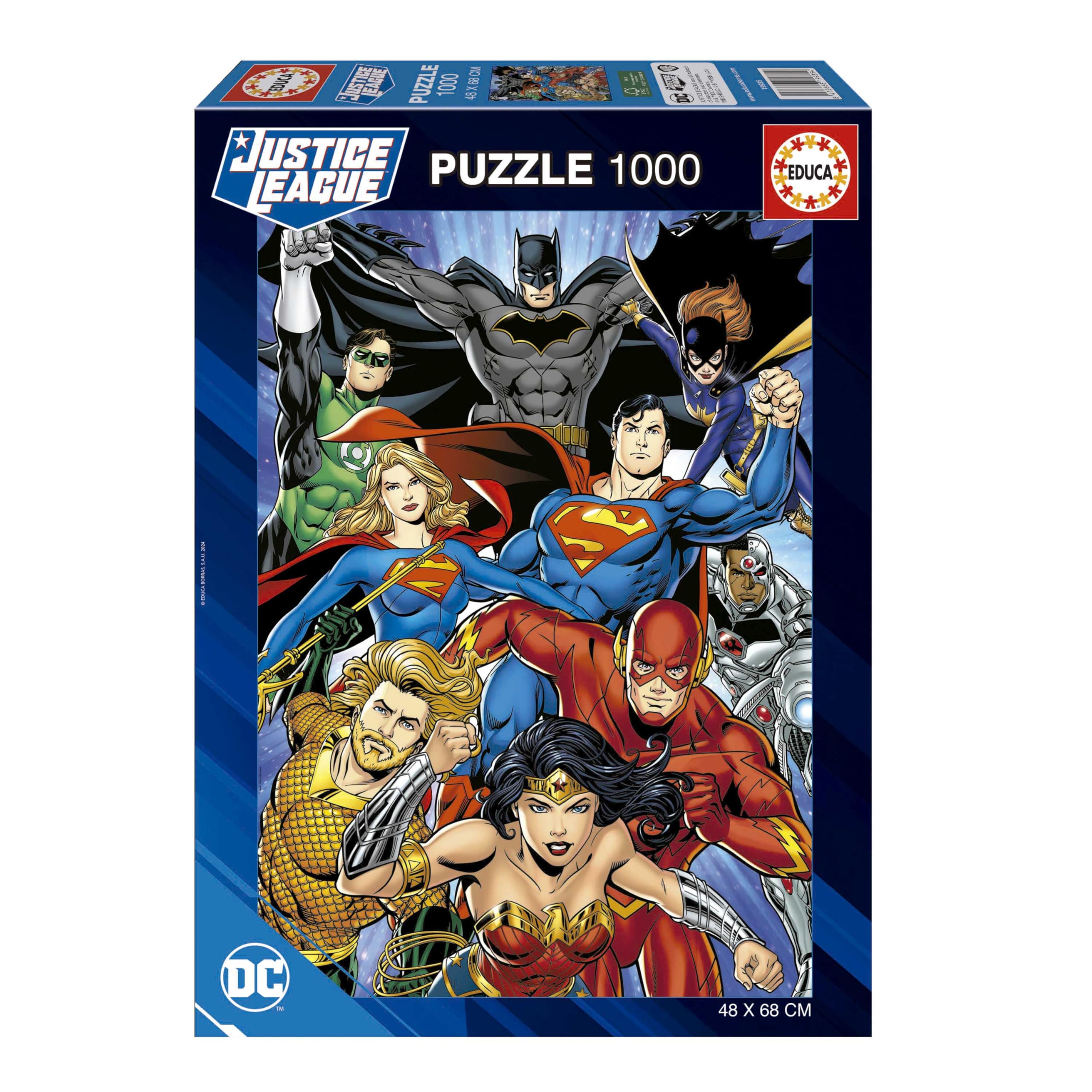 educa-justice-league-puzzle-1000-teile-dc-comics-48x68 image 1