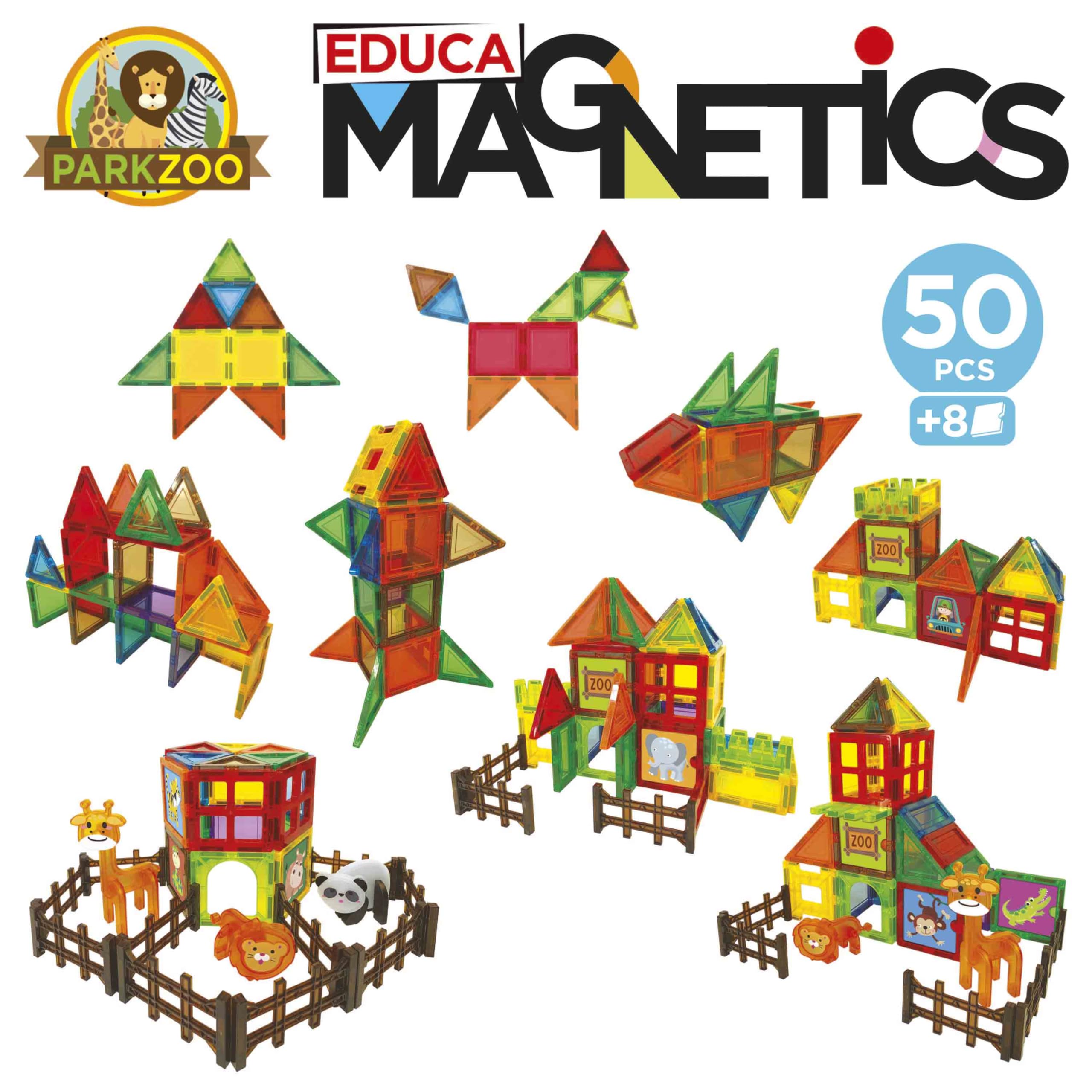 educa-magnetics-park-zoo-magnetbausteine-50-teile-ab-3-jahren image 3