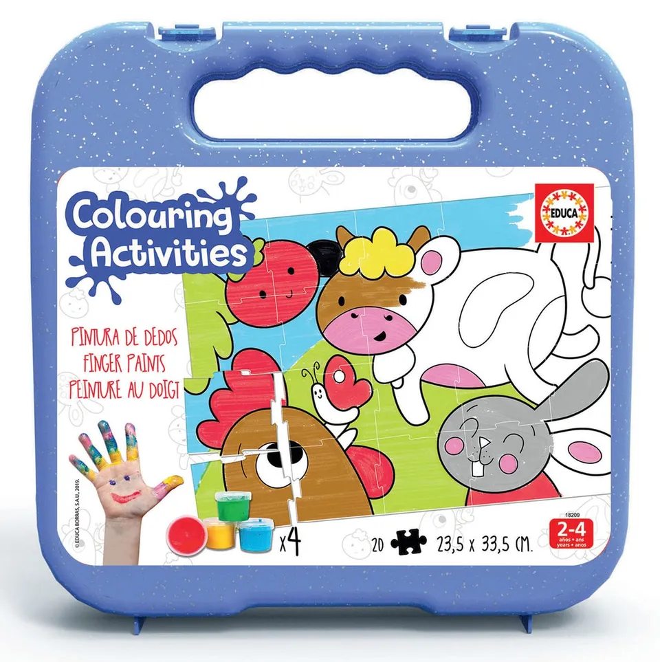 educa-bauernhof-tiere-colouring-puzzle-50-teile-zum-ausmalen image 1